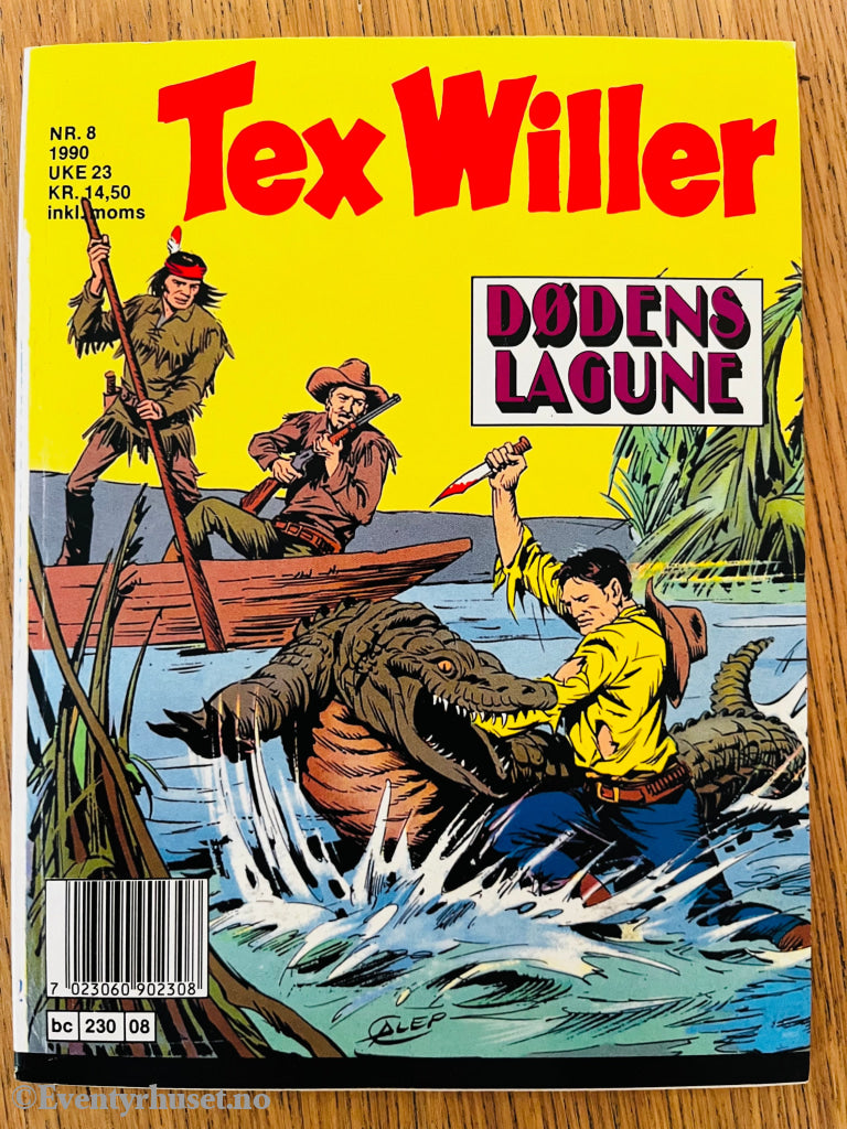 Tex Willer Nr. 8 (1990) – Dødens lagune. Tegneseriepocket.