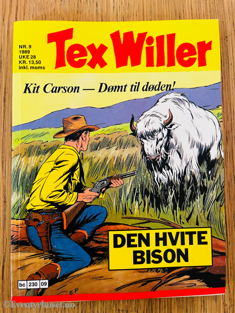 Tex Willer Nr. 9 (1989) – Den hvite bison. Tegneseriepocket.