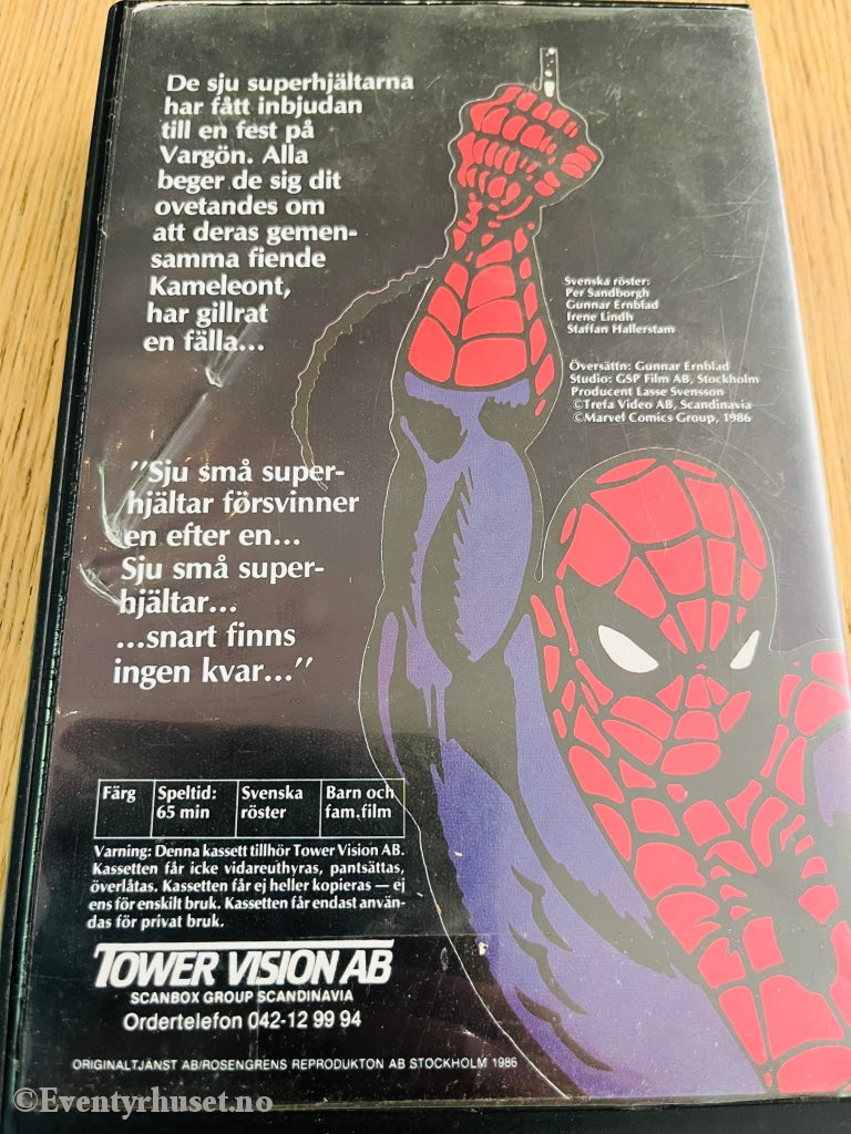 The Amazing Spiderman. 1986. Vhs Big Box. Svensk Tale.