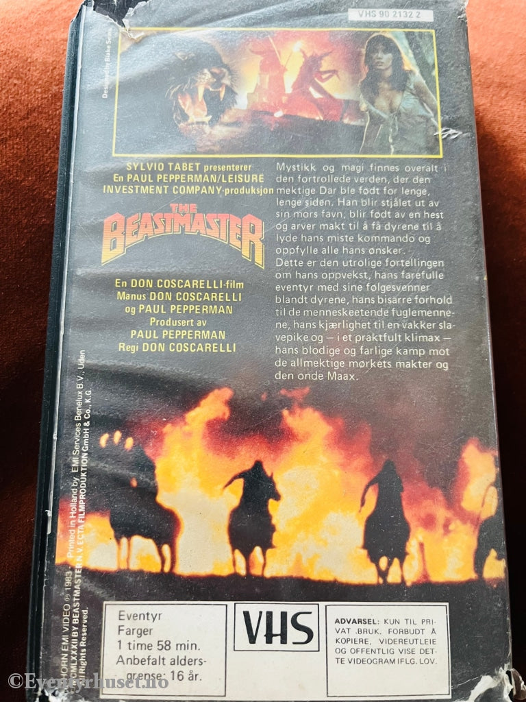 The Beastmaster. Vhs. Vhs