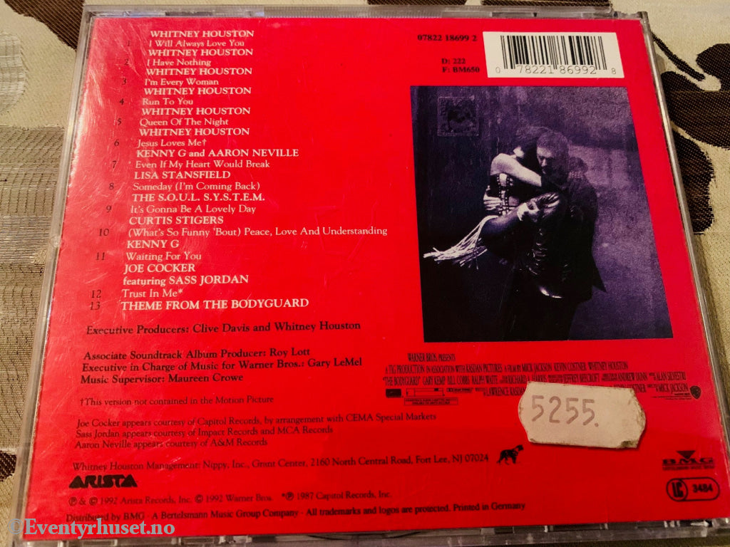 The Bodyguard - Soundtrack. 1992. Cd. Cd
