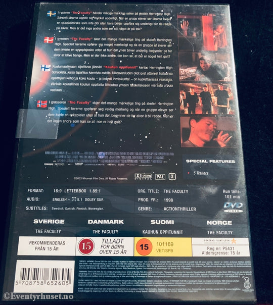 The Faculty. 1998. Dvd. Dvd