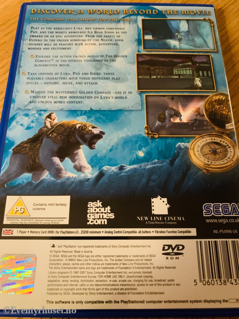 The Golden Compass (Det Gyldne Kompasset). Ps2. Ps2