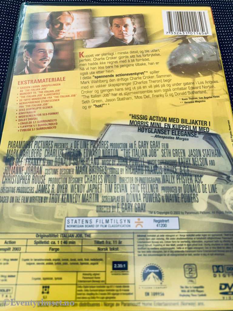 The Italian Job (2003). DVD.