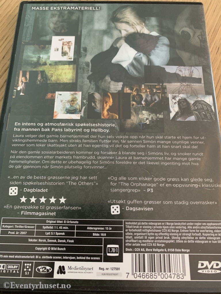 The Orphanage. 2007. Dvd. Dvd