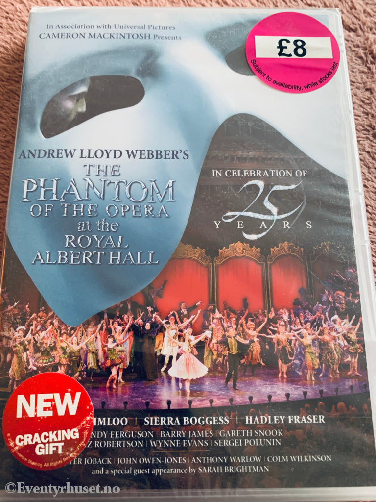The Phantom of the Opera: 25 Years at the Royal Albert Hall (2011). DVD. Ny i plast!