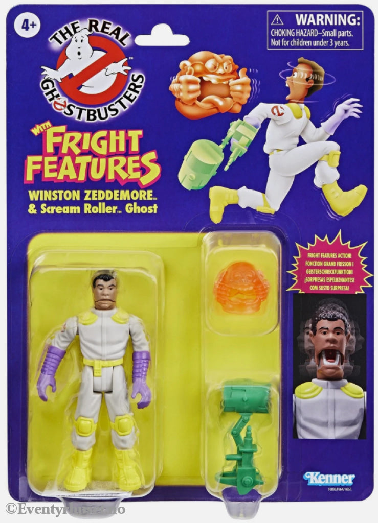 The Real Ghostbusters Kenner Classics Action Winston Zeddemore & Roller Ghost figure. Mint In Sealed Box (MISB)!