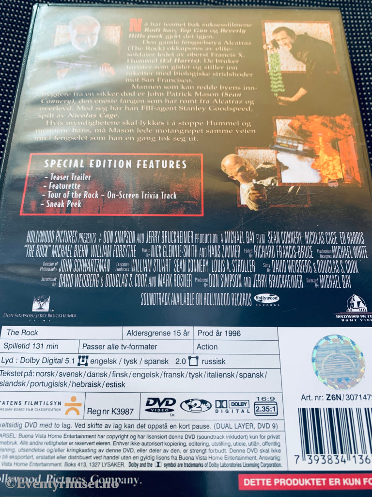 The Rock (1996). DVD.