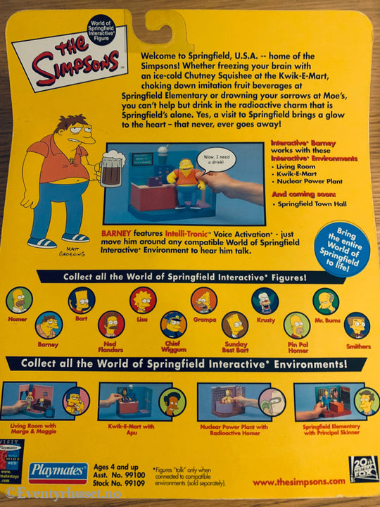 The Simpsons - Barney. Actionfigur. Ny i uåpnet eske! Actionfigur