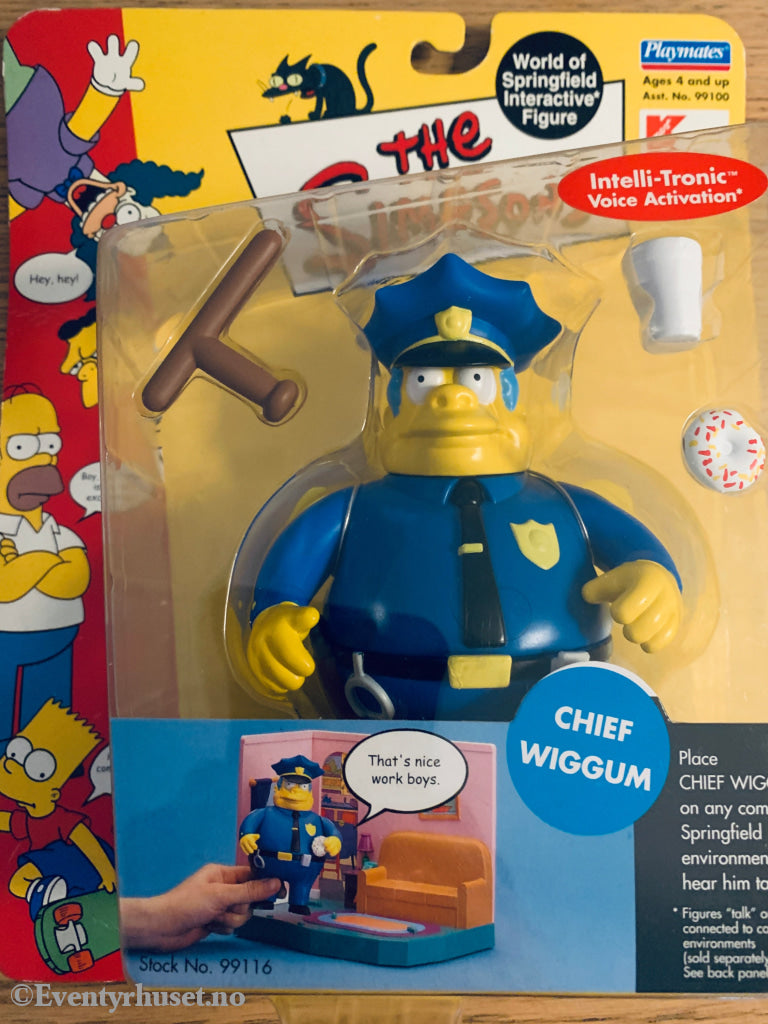 The Simpsons - Chief Wiggum. Actionfigur. Ny i uåpnet eske! Actionfigur