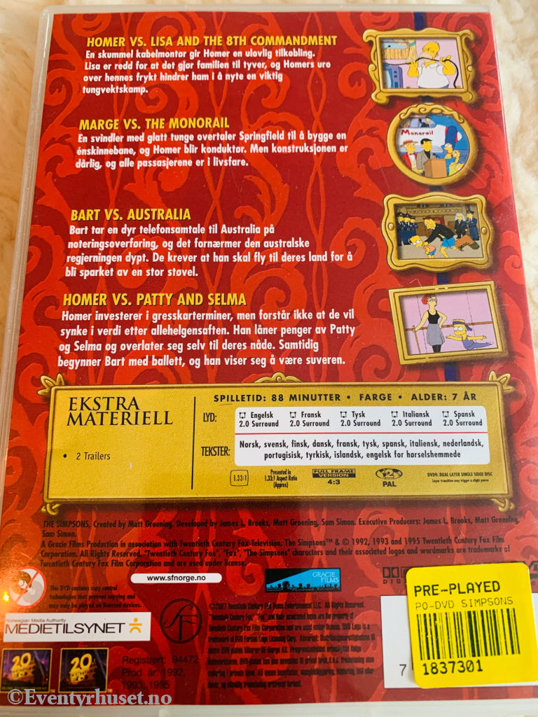 The Simpsons Classics. The Simpsons against the World. DVD.