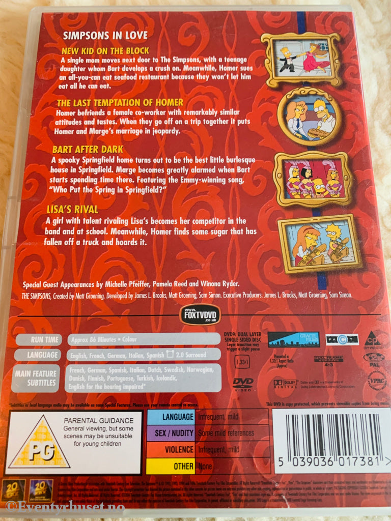 The Simpsons Classics. Sex, lies & The Simpsons. DVD.