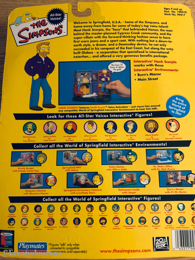 The Simpsons - Hank Scorpio. Actionfigur. Ny i uåpnet eske! Actionfigur
