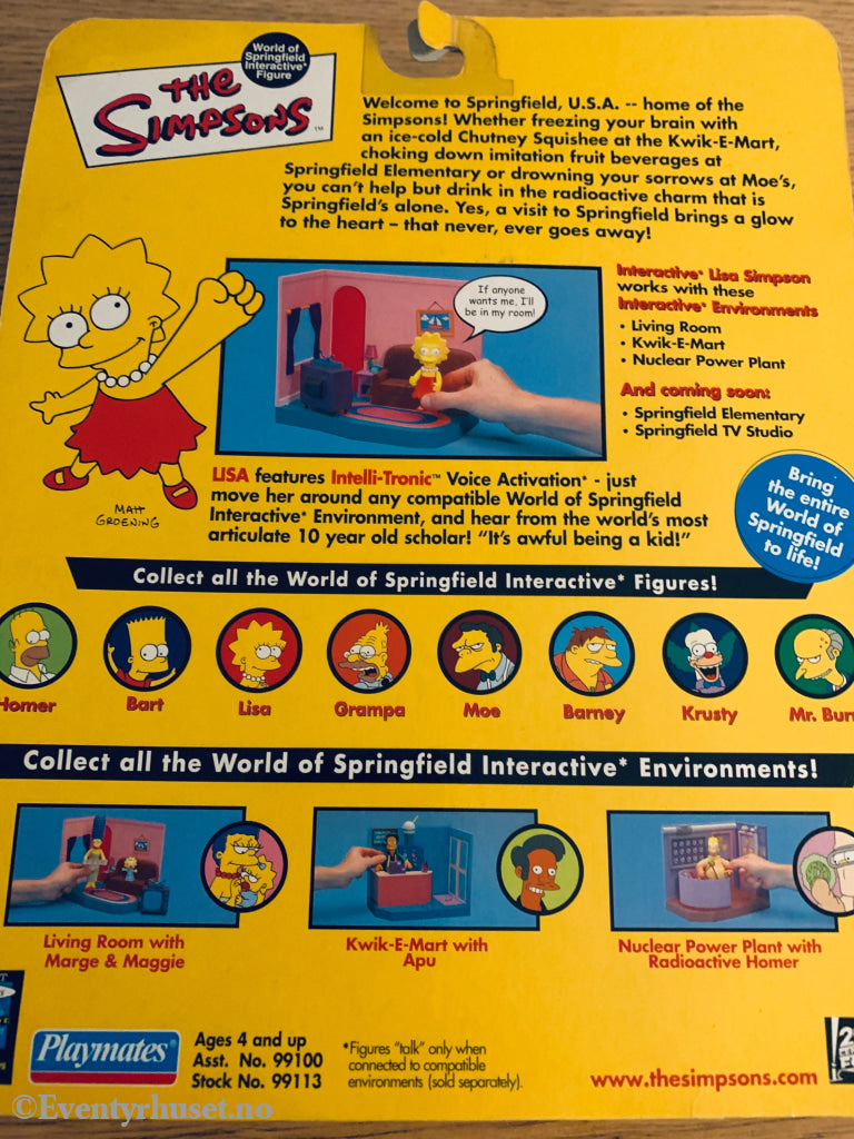 The Simpsons - Lisa Simpson. Actionfigur. Ny i uåpnet eske! Actionfigur