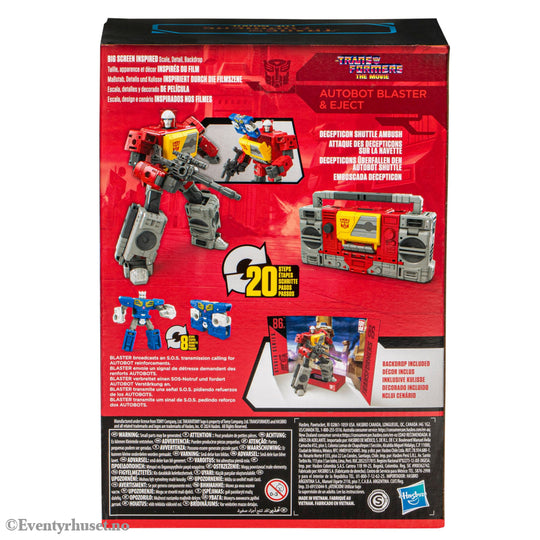 The Transformers: The Movie Generations Studio Series Voyager Class Action Figure Autobot Blaster & Eject 16 cm. Mint