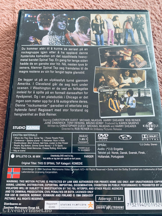 This Is Spinal Tap (1984). DVD.
