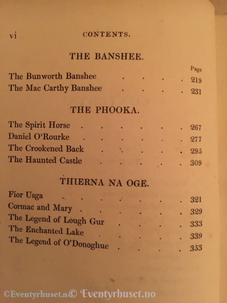 Thomas Crofton Croker John Murray. 1825. Fairy Legends Traditions South Of Ireland. Eventyrbok