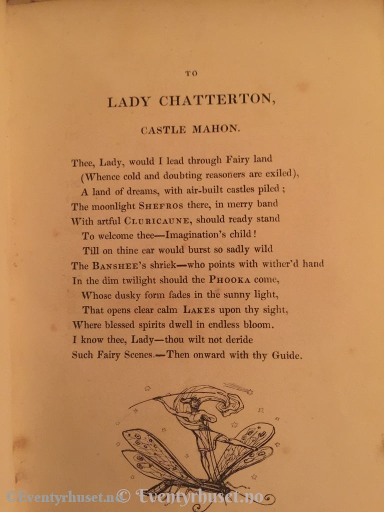 Thomas Crofton Croker John Murray. 1825. Fairy Legends Traditions South Of Ireland. Eventyrbok