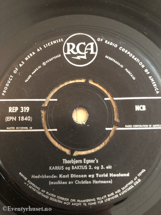 Thorbjørn Egner. 1970. Karius Og Baktus. Ep-Singel. Ep