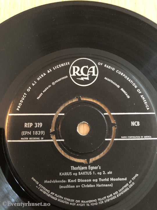 Thorbjørn Egner. 1970. Karius Og Baktus. Ep-Singel. Ep
