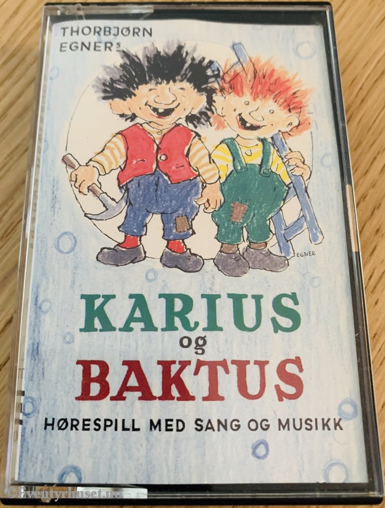 Thorbjørn Egner. 1980 1984 1993. Karius Og Baktus. Kassett. Kassettbok