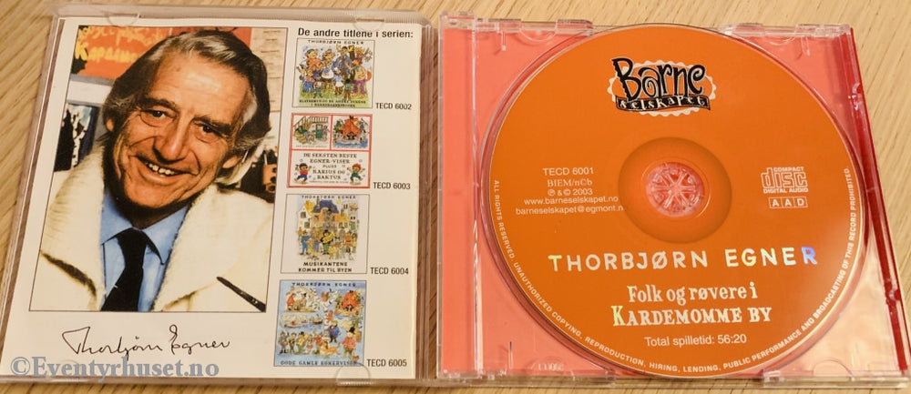 Thorbjørn Egner. Folk Og Røvere I Kardemomme By. Lydbok På Cd.