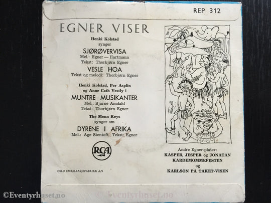 Thorbjørn Egner. Egner-Viser. Ep. Ep