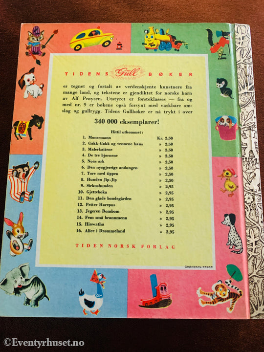 Walt Disney. Alice i Drømmeland. 1950-tallet. Barnebok.