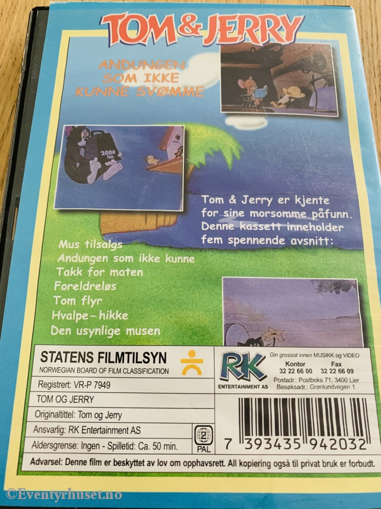 Tom & Jerry. Andungen Som Ikke Kunne Svømme. Dvd. Dvd