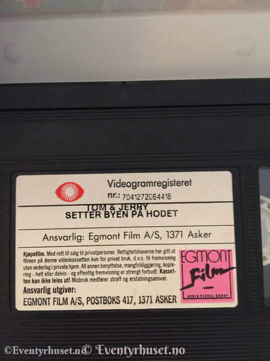 Tom & Jerry - Setter Byen På Hodet. 1992. Vhs
