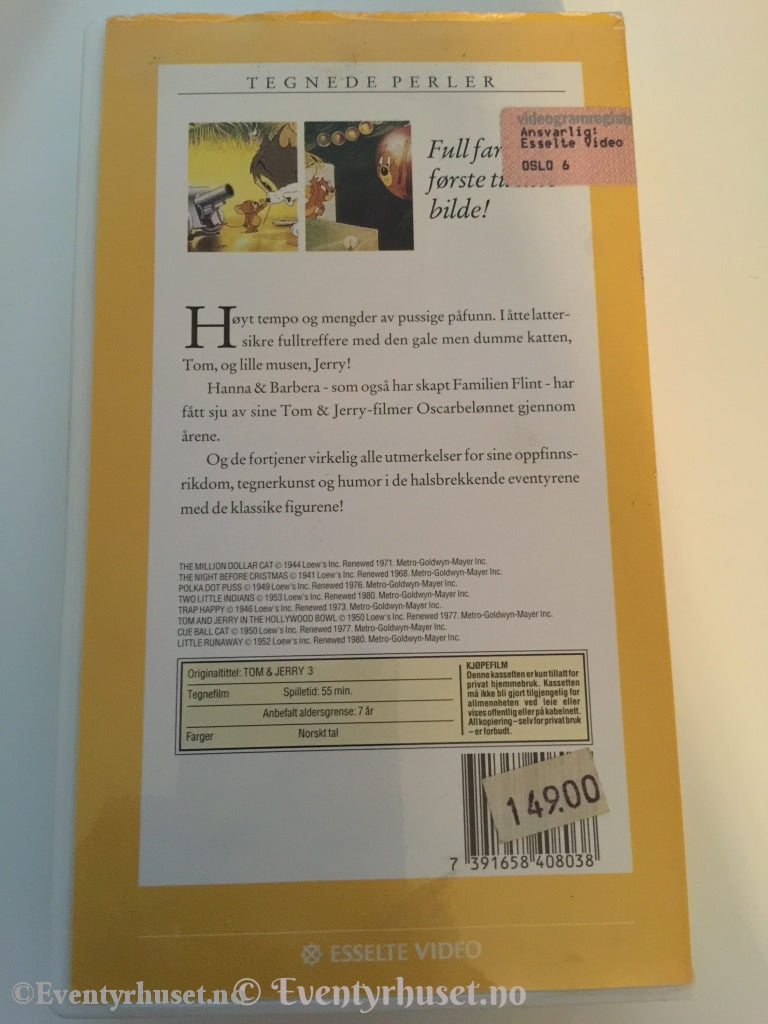 Tom Og Jerry 3. Vhs. Vhs