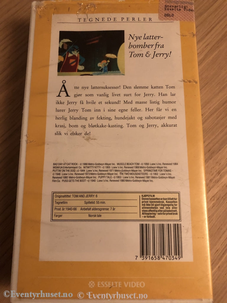 Tom Og Jerry 6. Vhs. Vhs