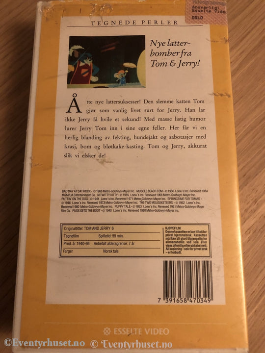 Tom Og Jerry 6. Vhs. Vhs