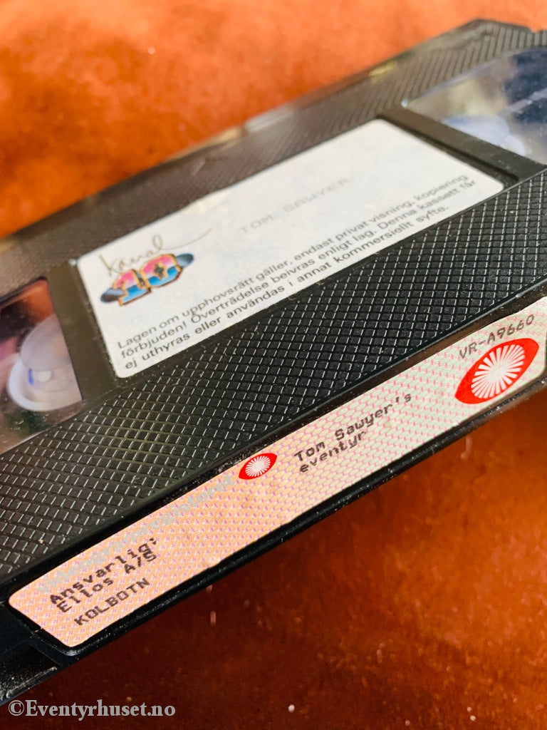 Tom Sawyers Eventyr. Vhs Slipcase.