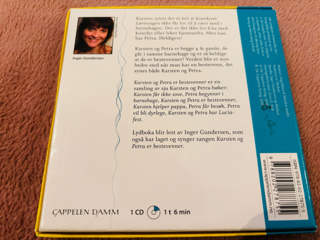 Tor Åge Bringsværd & Anne G. Holt – Karsten og Petra er bestevenner. Lydbok på CD.