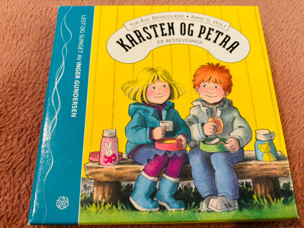 Tor Åge Bringsværd & Anne G. Holt – Karsten og Petra er bestevenner. Lydbok på CD.