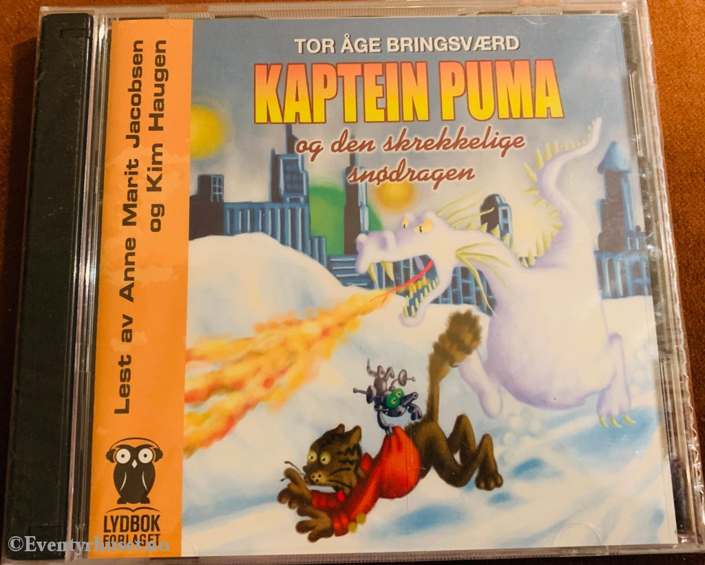 Tor Åge Bringsværd. Kaptein Puma Og Den Skrekkelige Snødragen. Lydbok På 2 Cd. Ny I Plast!