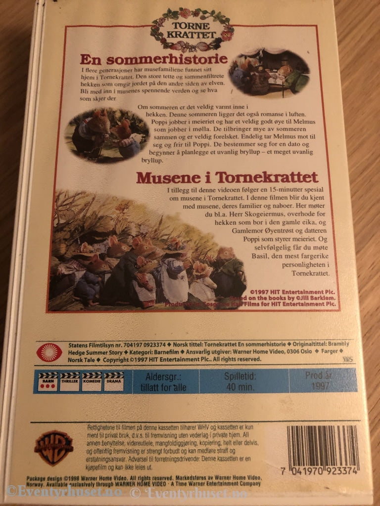 Tornekrattet. En Sommerhistorie. 1997. Vhs. Vhs