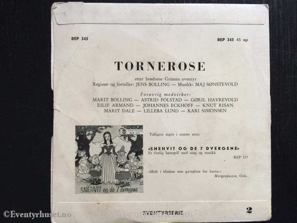 Tornerose. Eventyrserie Rep 345. Ep. Ep