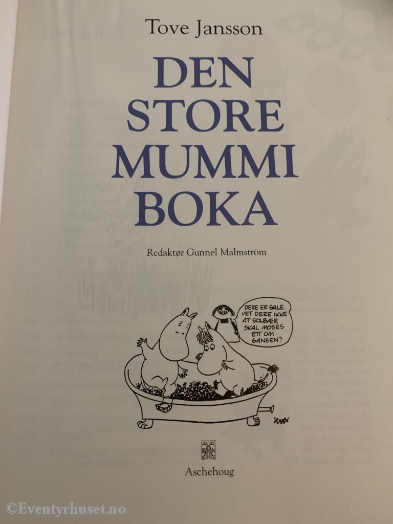Tove Jansson. 1994/2000. Den Store Mummiboka. Fortelling