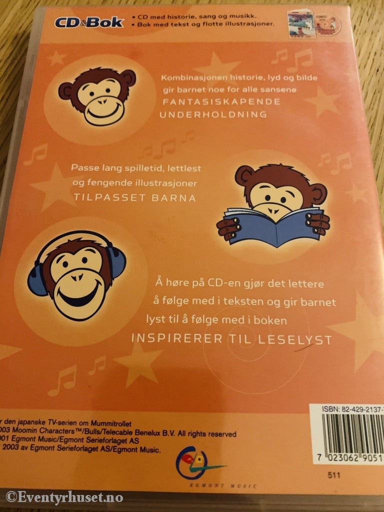 Tove Jansson. 2003. Mummitrollet Og Prinsessen Av Mummidalen. Cd Minus Bok. Lydbok