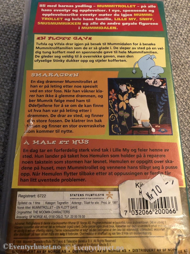 Tove Jansson. 6722. Mummitrollet. En Flott Gave. Vhs