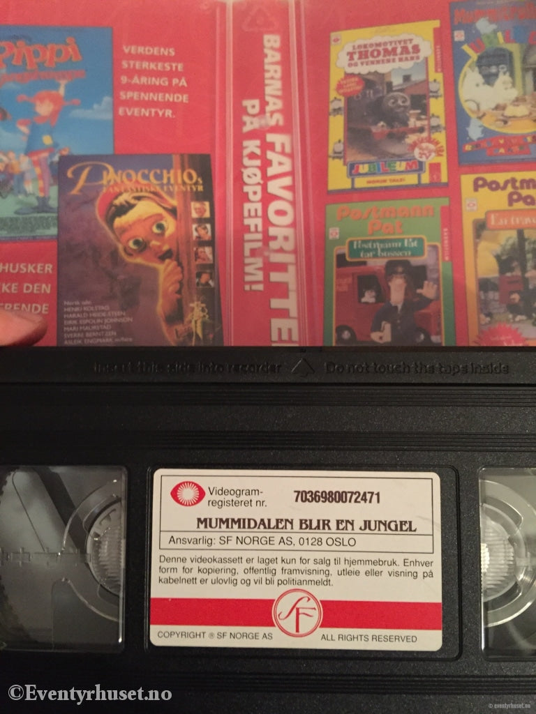 Tove Jansson. 7247. Mummitrollet. Mummidalen Blir En Jungel. Vhs