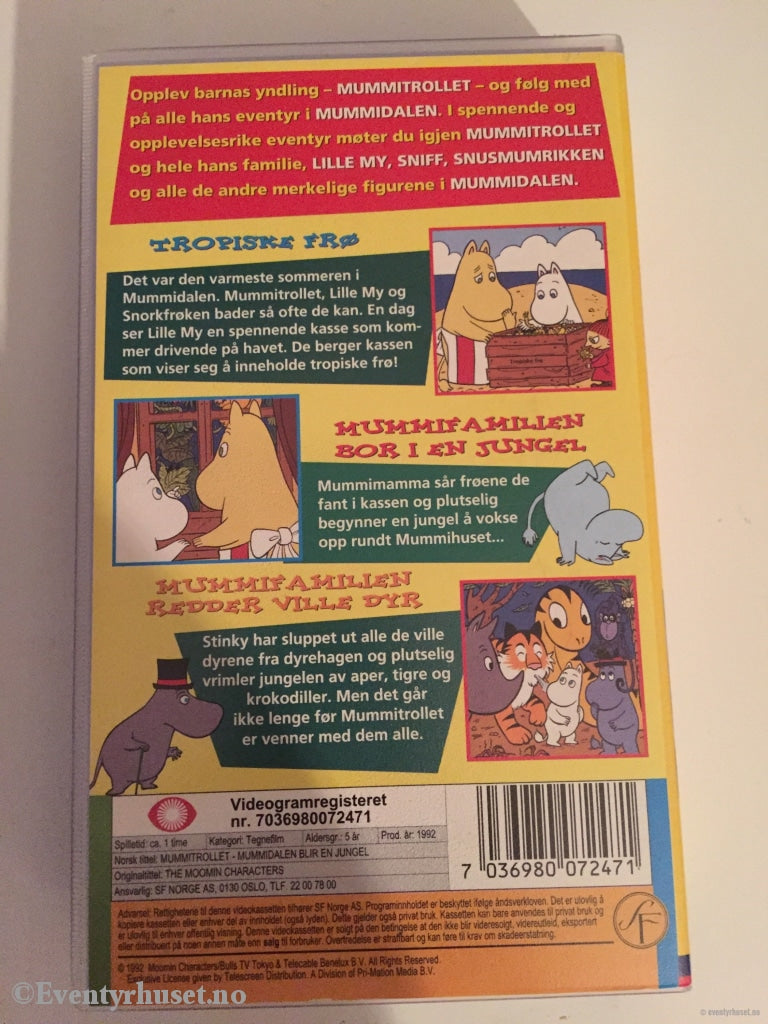 Tove Jansson. 7247. Mummitrollet. Mummidalen Blir En Jungel. Vhs