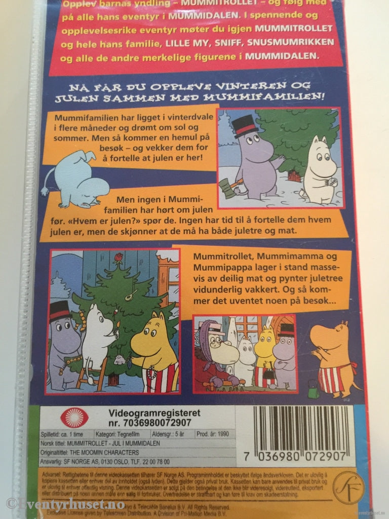 Tove Jansson. 7290. Mummitrollet. Jul I Mummidalen. Vhs