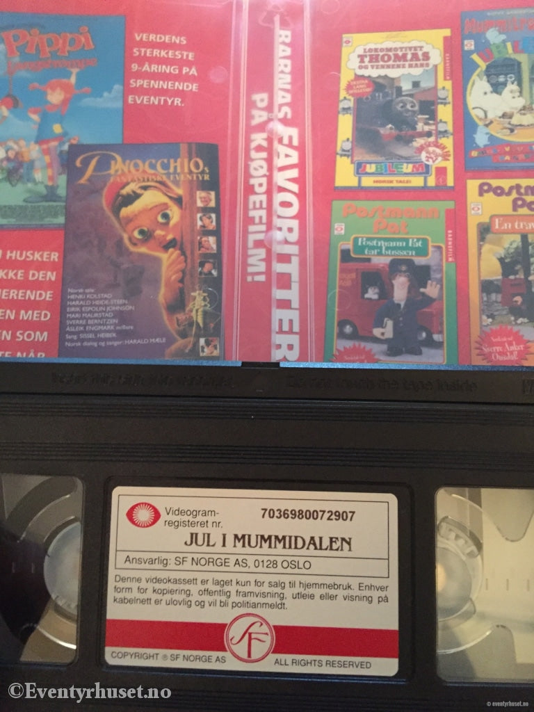 Tove Jansson. 7290. Mummitrollet. Jul I Mummidalen. Vhs