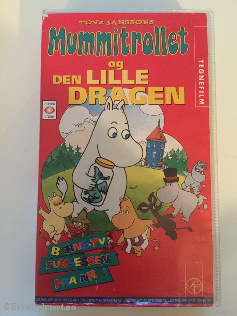 Tove Jansson. 7624. Mummitrollet Og Den Lille Dragen. Vhs