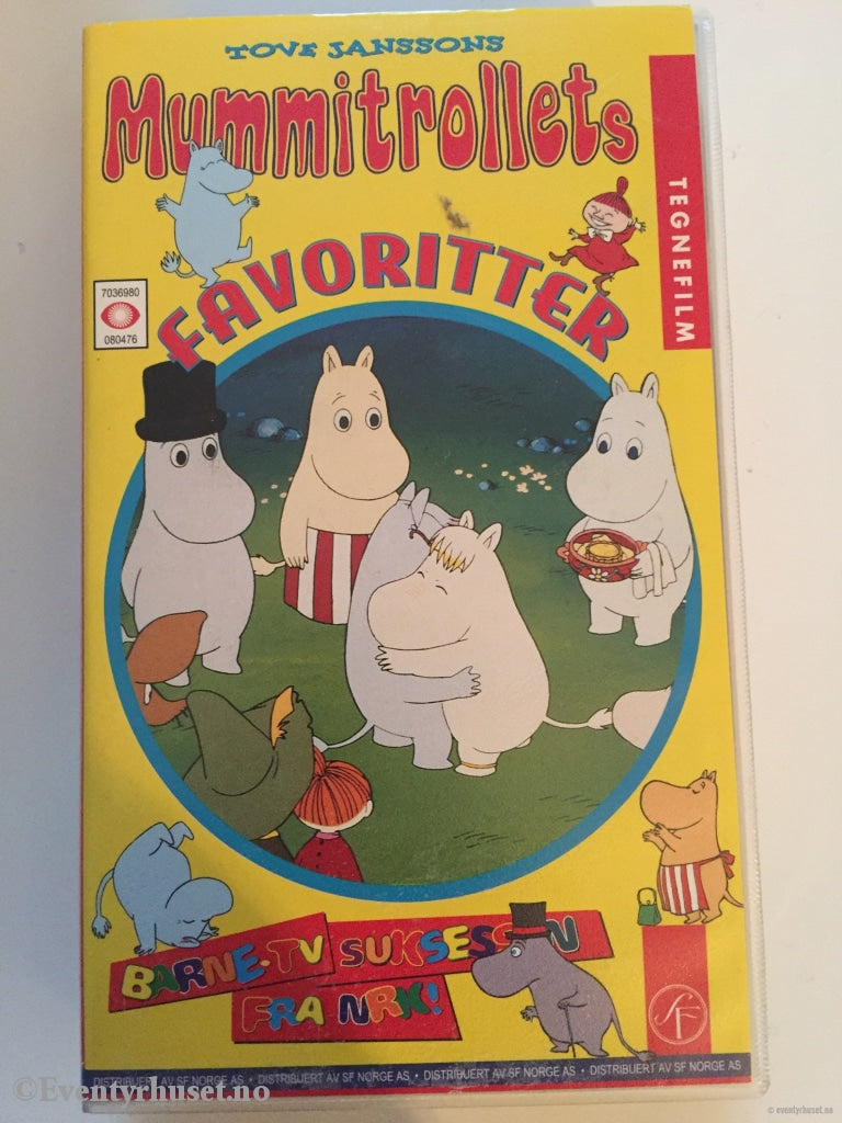 Tove Jansson. 8047. Mummitrollets Favoritter. Vhs