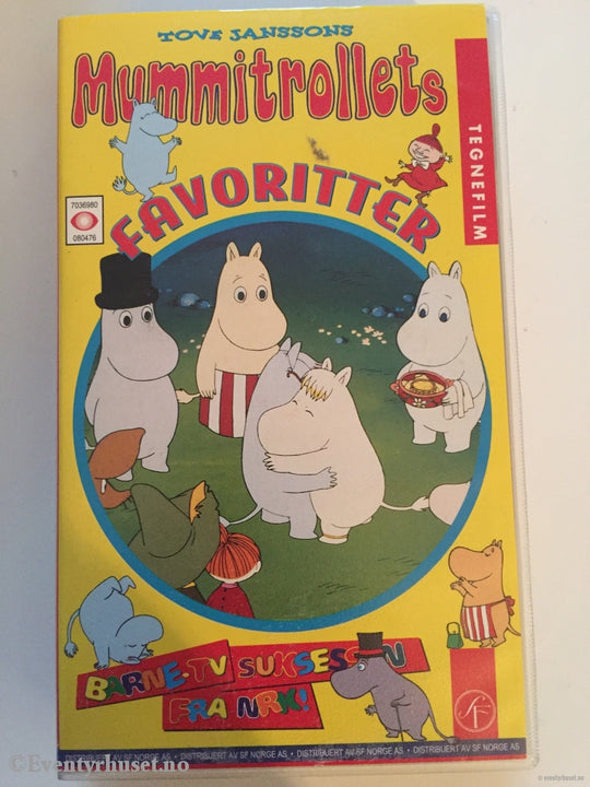 Tove Jansson. 8047. Mummitrollets Favoritter. Vhs