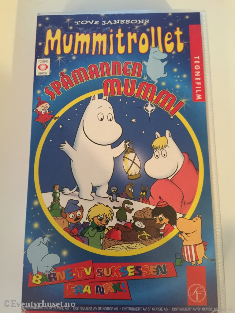 Tove Jansson. 8063. Mummitrollet. Spåmannen Mummi. Vhs